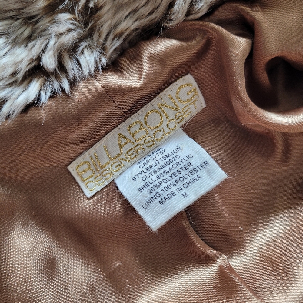 Billabong Plush Taupe Teddy Jacket - Picture 4 of 5